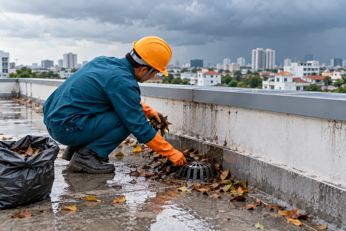 Chuẩn bị chống thấm trước mùa mưa